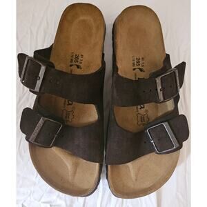 Betula Birkenstock Sandals Ladies 10 Mens 8 Arizona Brown Euro 41